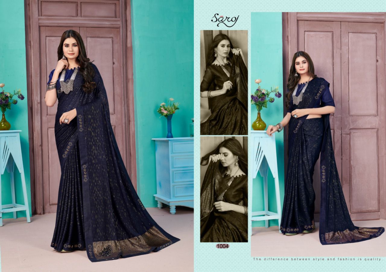 Saroj Kala Kriti Festive Wear Designer Lycra Latest Saree Collection